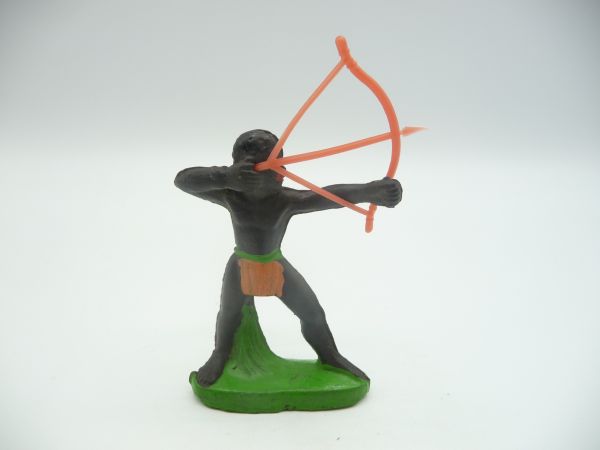 African with bow (red), loincloth orange
