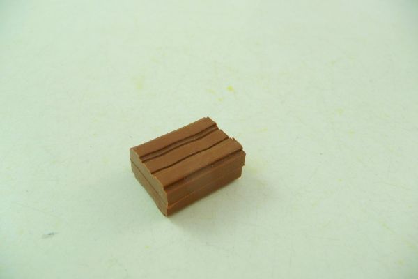 Timpo Toys Kiste, klein, dunkelbraun ohne Maserung, mit Loch