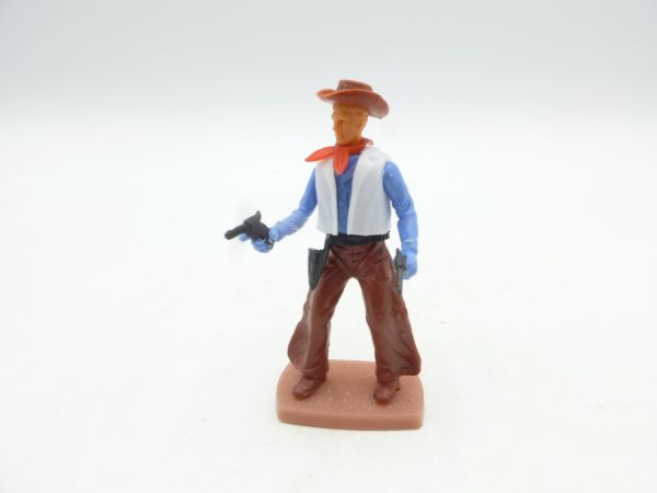 Plasty Cowboy stehend mit 2 Pistolen
