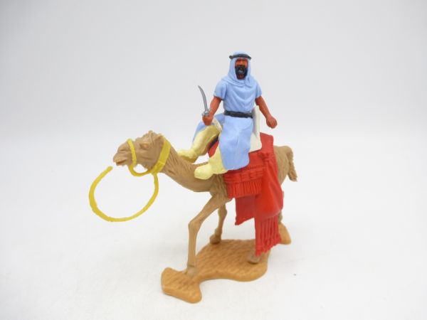 Timpo Toys Camel rider (light blue, yellow inner trousers) with dagger