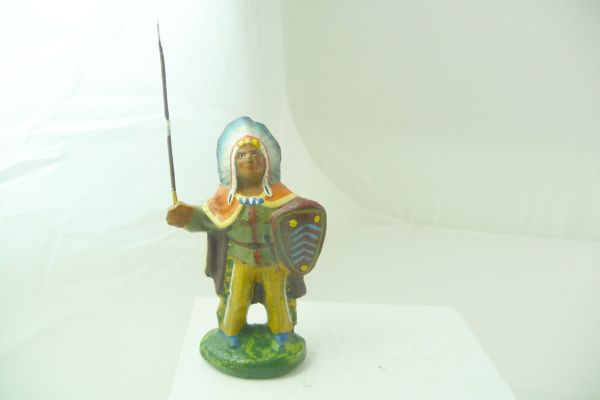 Lisanto / Röder Indian chief with spear + shield - great figure