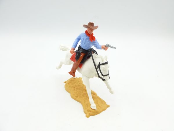 Timpo Toys Cowboy riding, firing pistol