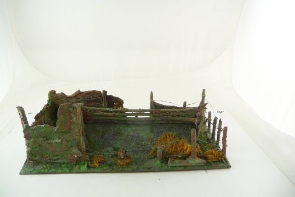 Fire trench WW for composition figures 30 x 15 cm - condition see photos