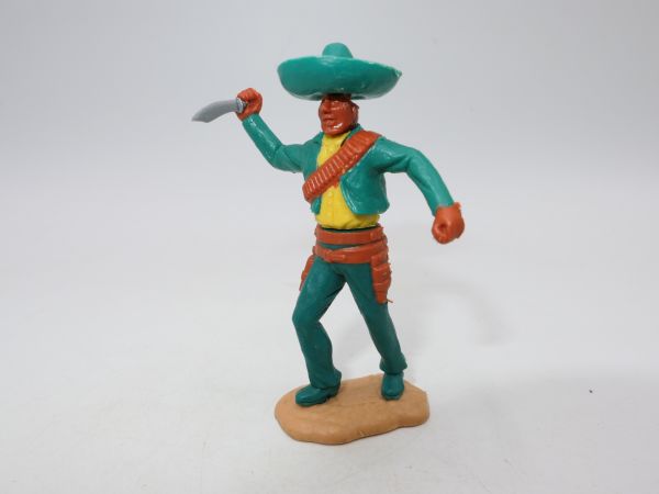 Timpo Toys Mexikanervariante grün/gelb/grün mit Messer - original