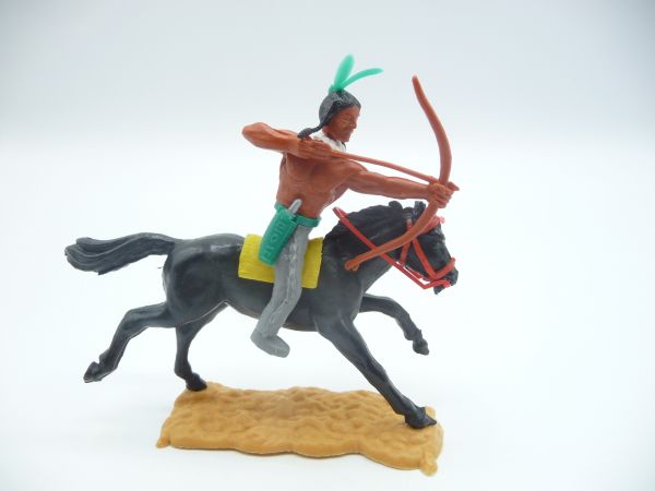 Timpo Toys Indianer 3. Version reitend mit Bogen