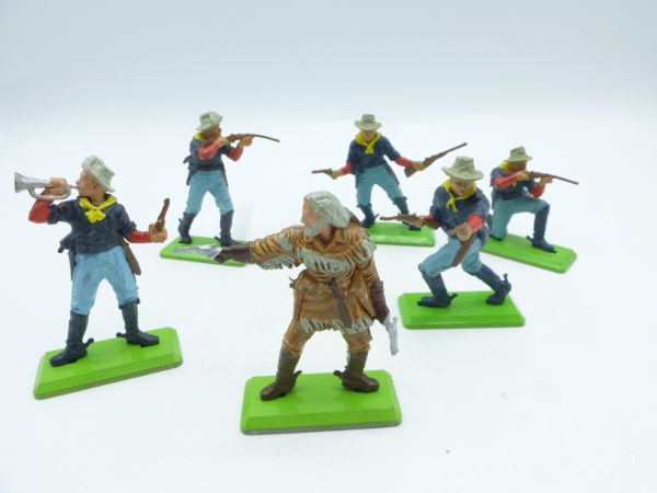 Britains Deetail Soldiers 7th Cavalry (6 figures) - beautiful group