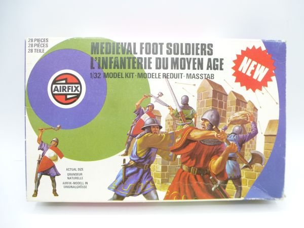 Airfix 1:32 Medieval Foot Soldiers, No. 51474-5 - orig. packaging, complete