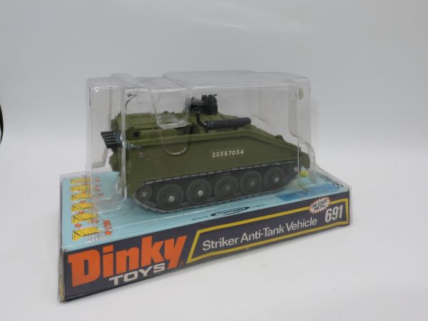 Dinky Toys Striker Anti Tank Vehicle, Nr. 691, inkl. 6 Raketen - OVP