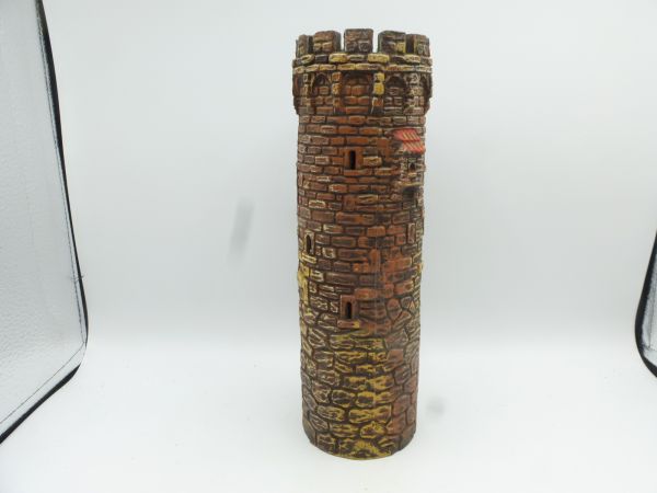 Brown castle no. 9747: round tower, height 26 cm - top condition