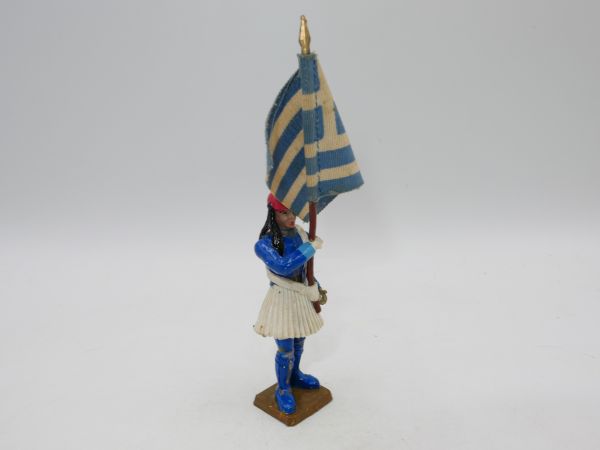 Aohna Griechischer Soldat mit Fahne - frühe Figur