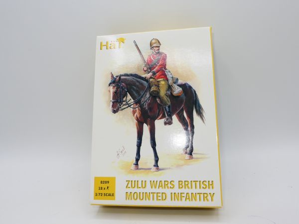 HäT 1:72 Zulu Wars British Mounted Infantry, No. 8209 - orig. packaging, on cast