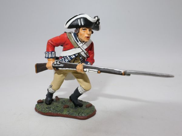 King & Country Am. Rev. 1776: British Soldier running with rifle, BR 049