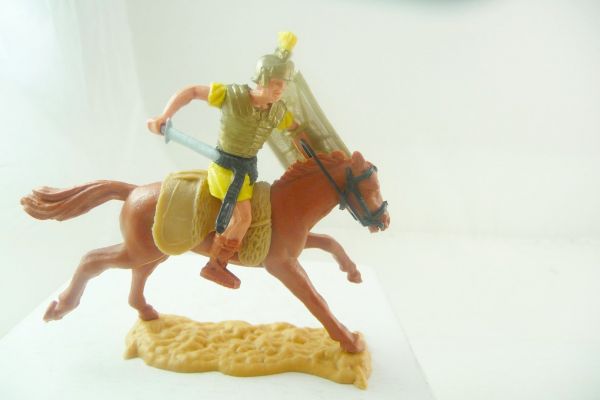 Timpo Toys Römer reitend (gelb) mit Kurzschwert - mit Originalpreisschild