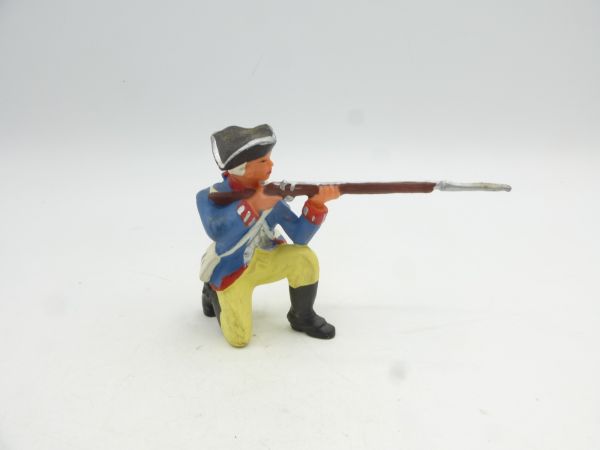 Elastolin 7 cm Prussia: Soldier kneeling shooting, No. 9164