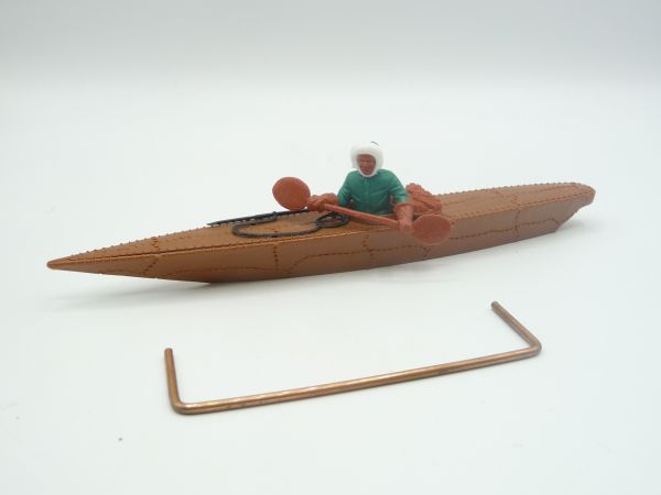 Timpo Toys Kayak brown with Eskimo (green)