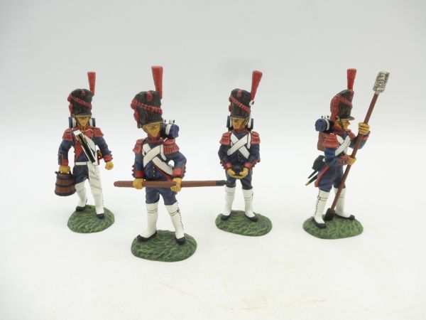 Set of Waterloo Artillery Crew (4 figures), 6,5 cm figures