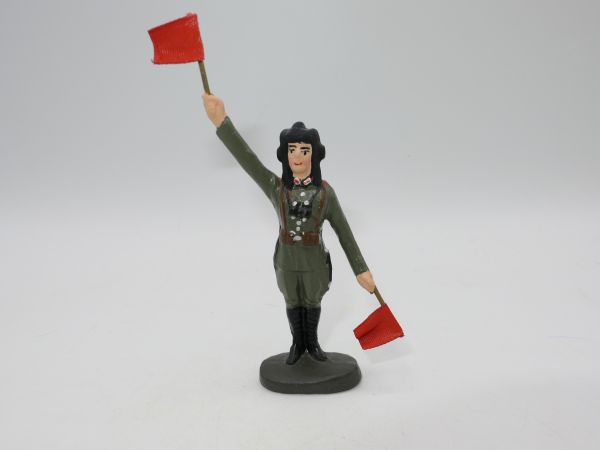Soldier with signal flags (compound) - unused, great modification