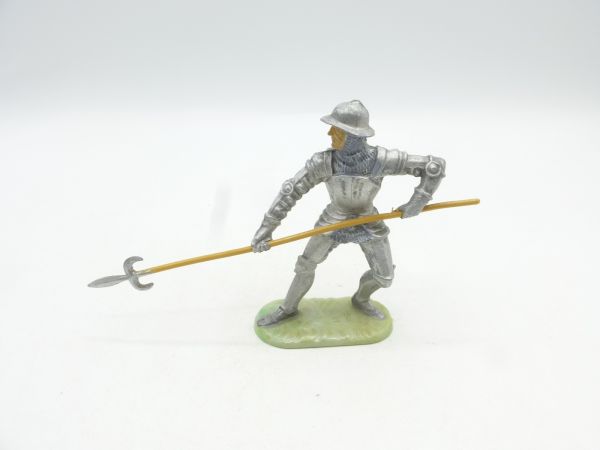 Elastolin 7 cm Knight defending, No. 8936, painting 2 - on base of nacre