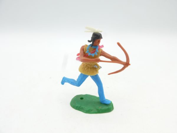 Elastolin 5,4 cm Indianer laufend mit Bogen + Köcher