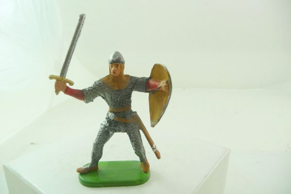 Preiser 7 cm Bayeux Normanne mit Schwert erhoben + Schild - ladenneu