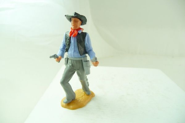 Timpo Toys Cowboy 3rd version standing, firing with 2 pistols