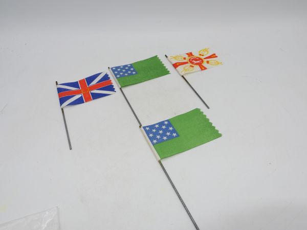 Elastolin 7 cm 4 Regimental flags