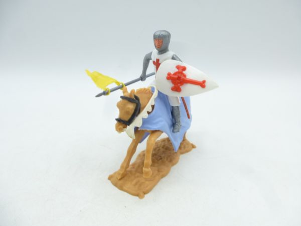 Timpo Toys Crusader 2nd version riding with flag