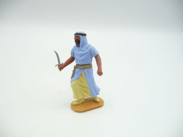 Timpo Toys Arab standing with dagger (light blue, yellow inner robe) - rare belt