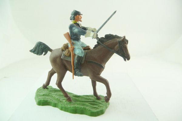 Britains Swoppets Union Army soldier riding, storming with sabre