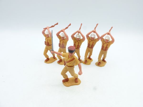 Timpo Toys Foreign Legion: 6 mixed figures on foot