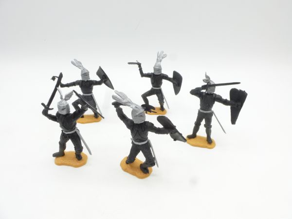 Timpo Toys Black knights (5 different figures) - nice set