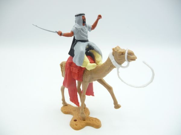 Timpo Toys Camel rider with sabre (grey, yellow inner pants)