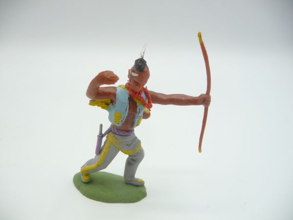 Britains Swoppets Iroquois standing with bow, arrow shot