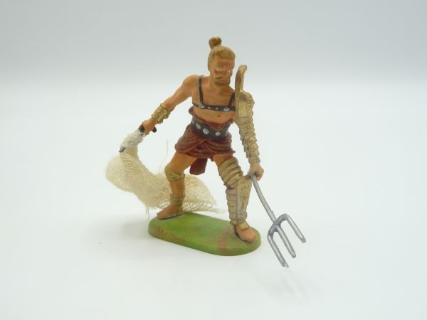 Modification 7 cm Gladiator with sword + shield - material: metal/tin alloy, painted