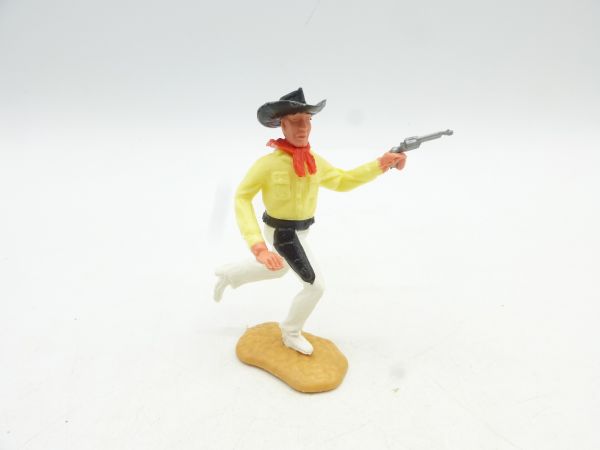 Timpo Toys Cowboyvariante laufend, weiß mit schwarzem Holster