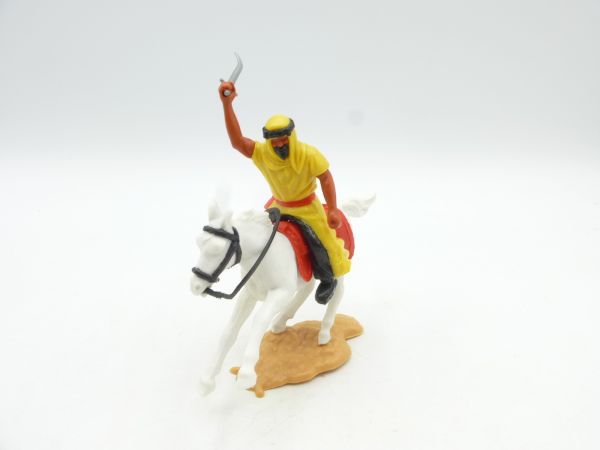 Timpo Toys Arab riding yellow, lunging with sabre