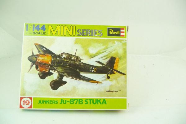 Revell 1/144 Mini Series; Junker Ju-87B STUKA - orig. packaging, parts on cast