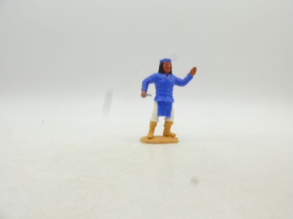 Timpo Toys Apache standing, blue with knife - great combination