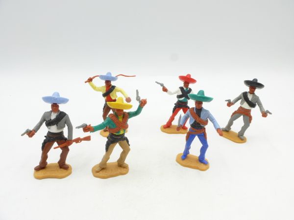 Timpo Toys Satz Mexikaner zu Fuß (6 Figuren) - in versch. Positionen