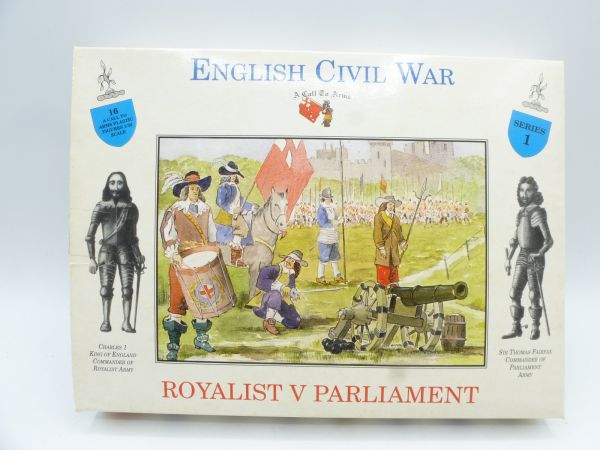 A Call to Arms 1:32 English Civil War: Royalist V Parliament (16 figures)