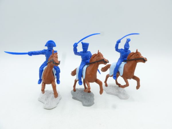 Timpo Toys 3 napoleonische Reiter, blau (actionpacks)