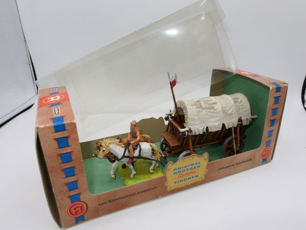 Elastolin 4 cm Norman chariot, 2-horse, No. 9872 - orig. packaging