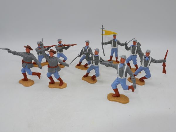 Timpo Toys Set of Southerners 2nd version standing (10 figures)