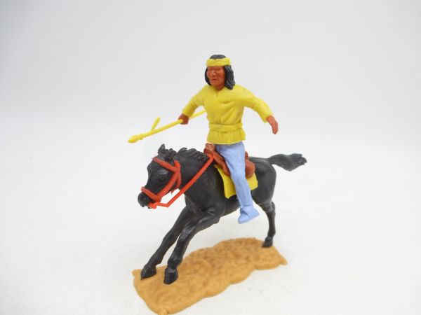Timpo Toys Apache riding, yellow with spear