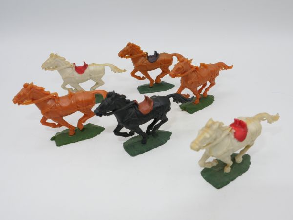 Elastolin 4 cm 6 horses, galloping