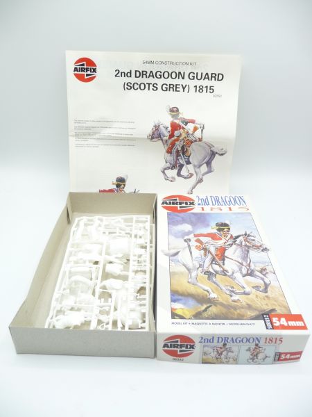 Airfix 54 mm 2nd Dragoon 1815, No. 02552 - orig. packaging, parts on cast