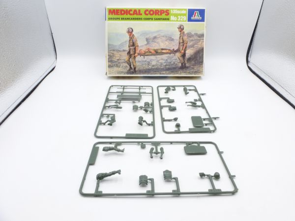 Italeri 1:35 Medical Corps, No. 329 - orig. packaging, parts on the cast