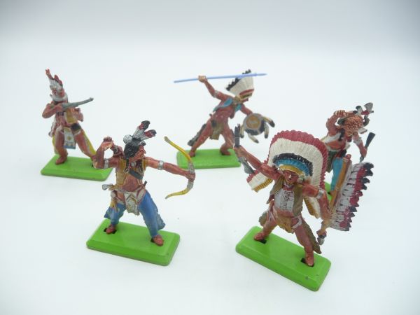 Britains Deetail 5 Indians - collector's painting