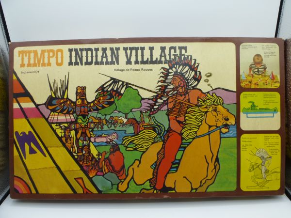 Timpo Toys Indian Village, ref. No. 258 - orig. packaging, complete