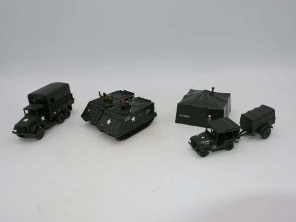 Roco Minitanks Konvolut US-Army Fahrzeuge + Zelt - siehe Fotos